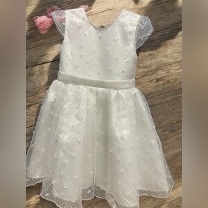 Elegant White Kids Dress